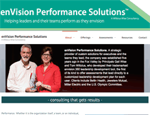 Tablet Screenshot of envisionperformancesolutions.com